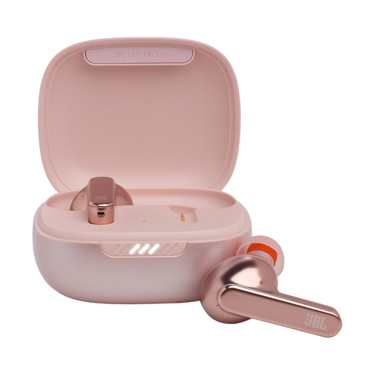 JBL Live Pro+ TWS - Rose Gold - True wireless Noise Cancelling earbuds - Hero